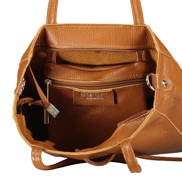 Handtasche Dollaro, Farbe: schwarz, anthrazit, grau, blau/petrol, braun, cognac, grün/oliv, rot/weinrot, rosa/pink, beige, weiß, Marke: Hausfelder Manufaktur, Abmessungen in cm: 23.5x23x8, Bild 7 von 7
