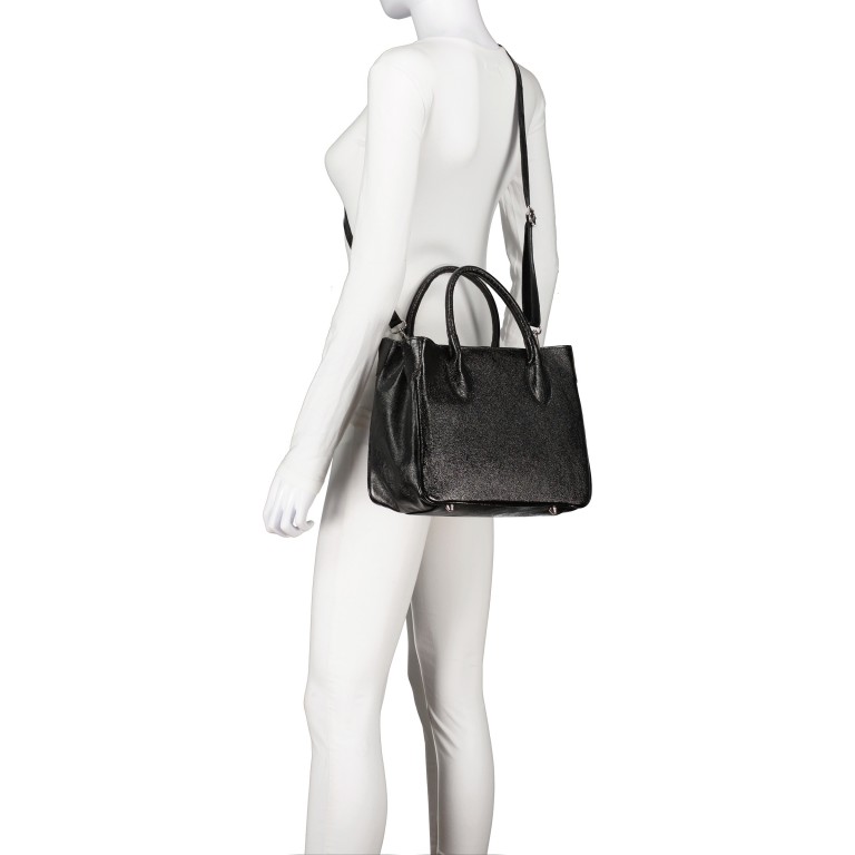 Handtasche Metallic, Marke: Hausfelder Manufaktur, Abmessungen in cm: 30x23.5x12, Bild 6 von 7