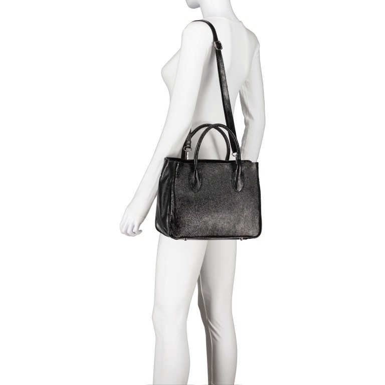 Handtasche Metallic, Marke: Hausfelder Manufaktur, Abmessungen in cm: 30x23.5x12, Bild 5 von 7