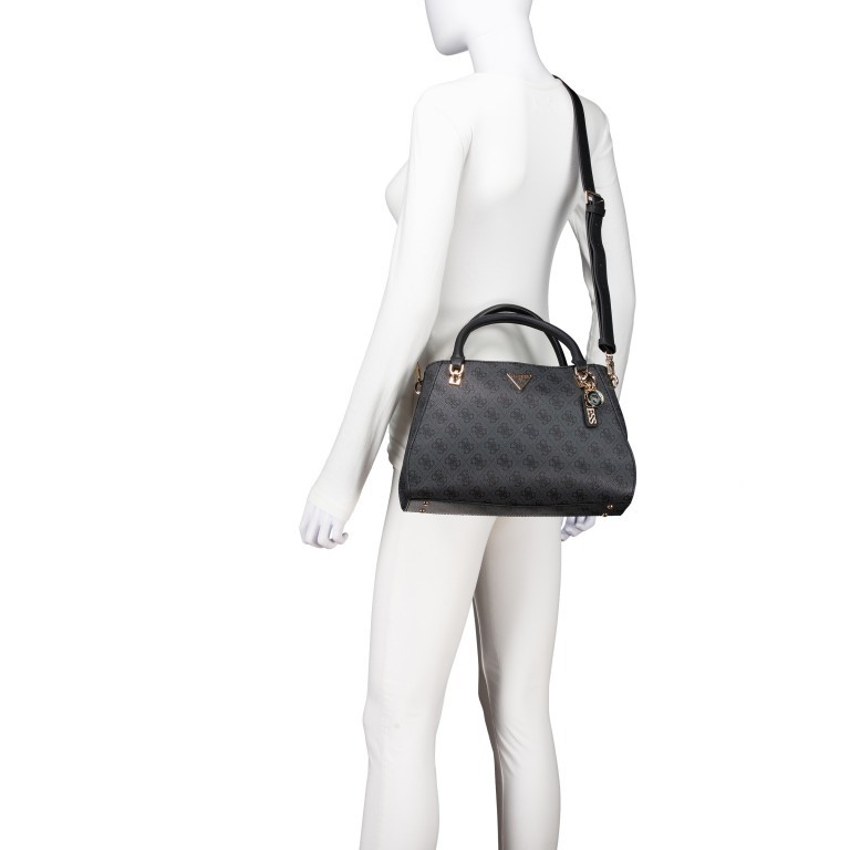 Handtasche Noelle, Farbe: anthrazit, cognac, Marke: Guess, Abmessungen in cm: 32x20x11.5, Bild 6 von 7