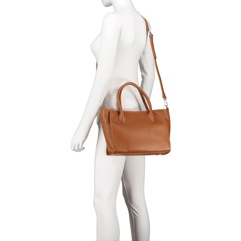 Handtasche Dollaro, Marke: Hausfelder Manufaktur, Abmessungen in cm: 28x22x14.7, Bild 6 von 7