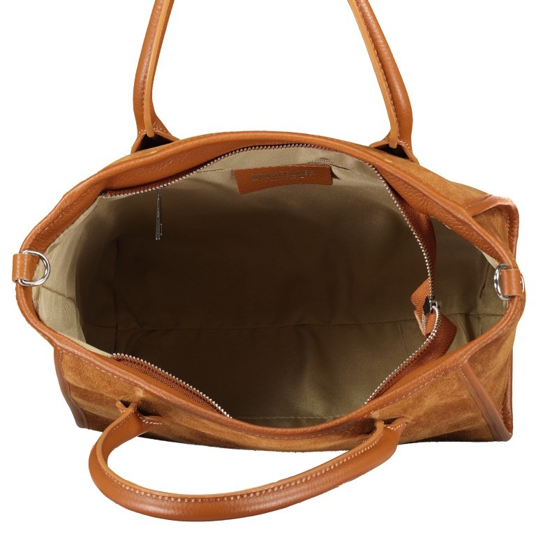 Handtasche Velours, Marke: Hausfelder Manufaktur, Abmessungen in cm: 28x22x14.5, Bild 8 von 8
