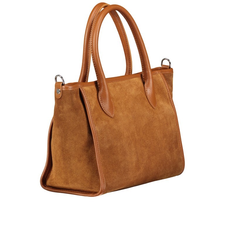 Handtasche Velours, Marke: Hausfelder Manufaktur, Abmessungen in cm: 28x22x14.5, Bild 2 von 8
