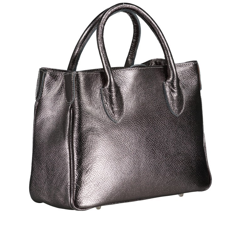 Handtasche Metallic, Marke: Hausfelder Manufaktur, Abmessungen in cm: 29.5x22.5x12, Bild 2 von 7