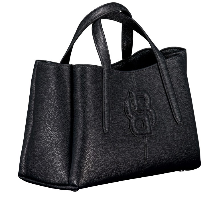 Handtasche Anett Tote Bag M, Farbe: schwarz, beige, Marke: BOSS, Abmessungen in cm: 30x20x14, Bild 2 von 7
