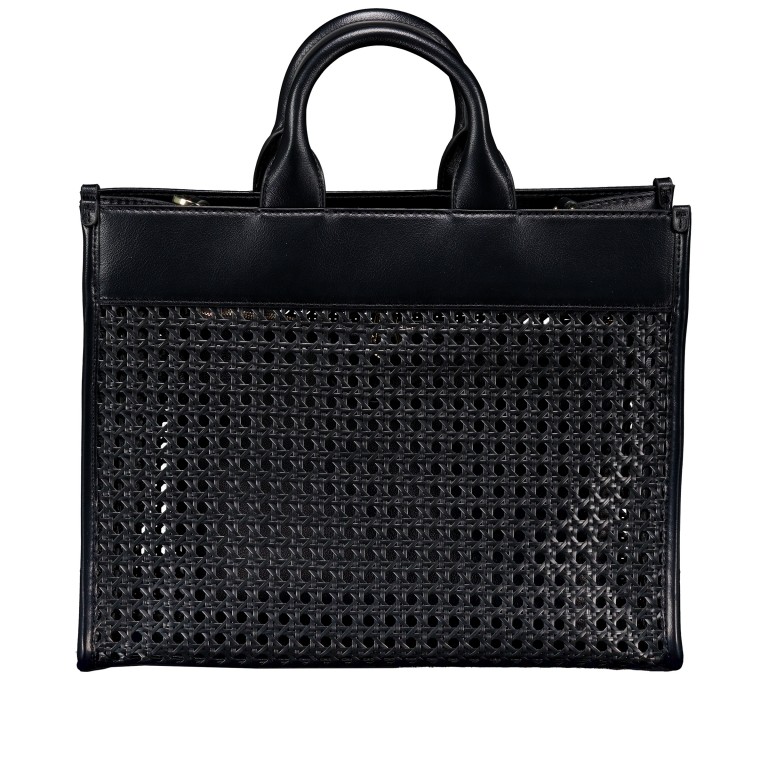 Handtasche Sandy Tote Bag, Farbe: schwarz, cognac, Marke: Boss, Abmessungen in cm: 36x28.5x15, Bild 3 von 6