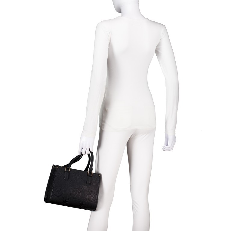 Handtasche Samba Relove Recycle, Farbe: schwarz, grau, rot/weinrot, beige, Marke: Valentino Bags, Abmessungen in cm: 25x19.5x13, Bild 4 von 7