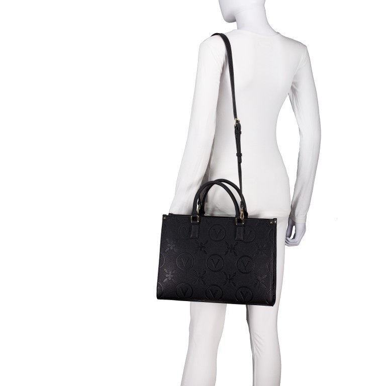 Handtasche Samba Relove Recycle, Farbe: schwarz, beige, Marke: Valentino Bags, Abmessungen in cm: 34.5x25.5x15, Bild 5 von 8