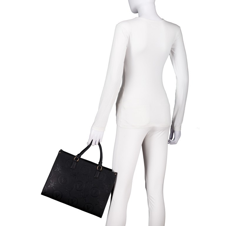 Handtasche Samba Relove Recycle, Farbe: schwarz, beige, Marke: Valentino Bags, Abmessungen in cm: 34.5x25.5x15, Bild 4 von 8