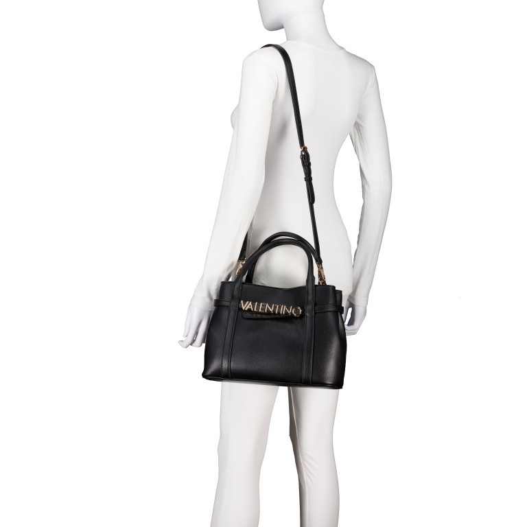 Handtasche Selma Relove Recycle, Farbe: schwarz, beige, Marke: Valentino Bags, Abmessungen in cm: 30x22x13, Bild 5 von 7