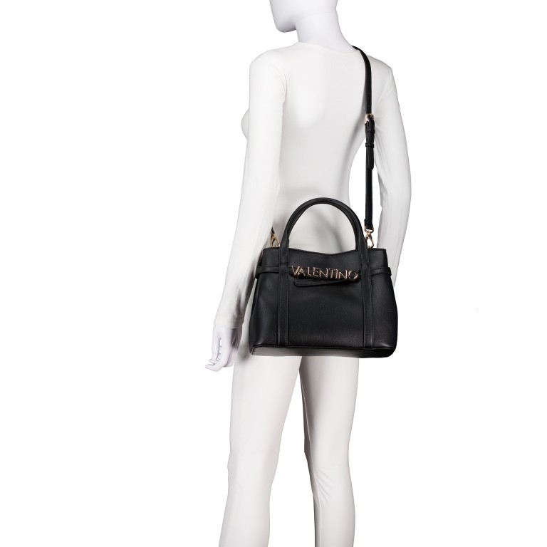 Handtasche Selma Relove Recycle, Farbe: schwarz, beige, Marke: Valentino Bags, Abmessungen in cm: 30x22x13, Bild 6 von 7