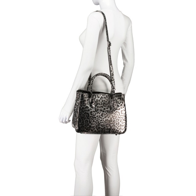 Handtasche Leoprint, Marke: Hausfelder Manufaktur, Abmessungen in cm: 30x22x12, Bild 5 von 7