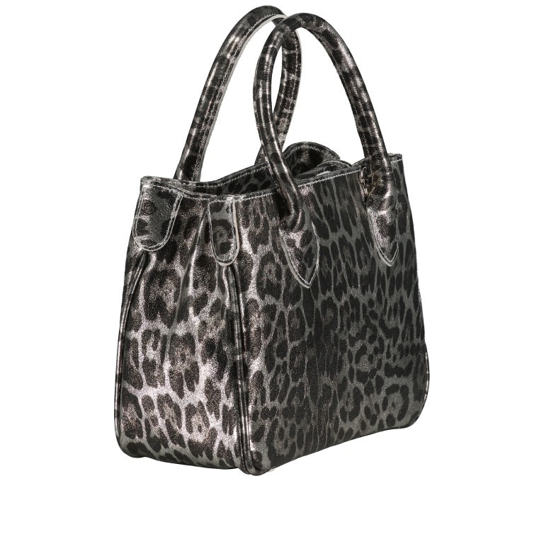 Handtasche Leoprint, Marke: Hausfelder Manufaktur, Abmessungen in cm: 23x18x10, Bild 2 von 7
