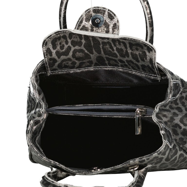 Handtasche Leoprint, Marke: Hausfelder Manufaktur, Abmessungen in cm: 23x18x10, Bild 7 von 7