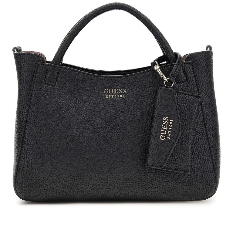 Handtasche Brenton, Farbe: schwarz, beige, Marke: Guess, Abmessungen in cm: 28x21.5x10, Bild 1 von 8