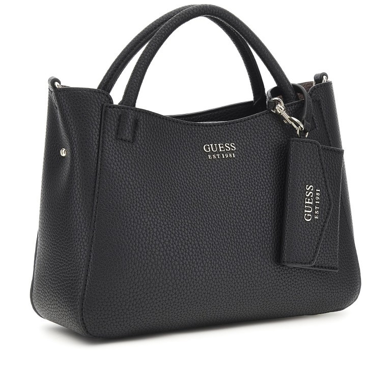 Handtasche Brenton, Farbe: schwarz, beige, Marke: Guess, Abmessungen in cm: 28x21.5x10, Bild 2 von 8