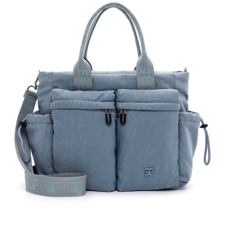Handtasche Abby 14625, Farbe: blau/petrol, beige, Marke: Suri Frey, Abmessungen in cm: 32x24x13, Bild 1 von 8