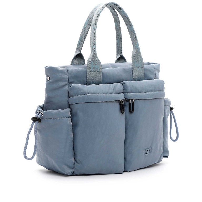 Handtasche Abby 14625, Farbe: blau/petrol, beige, Marke: Suri Frey, Abmessungen in cm: 32x24x13, Bild 2 von 8