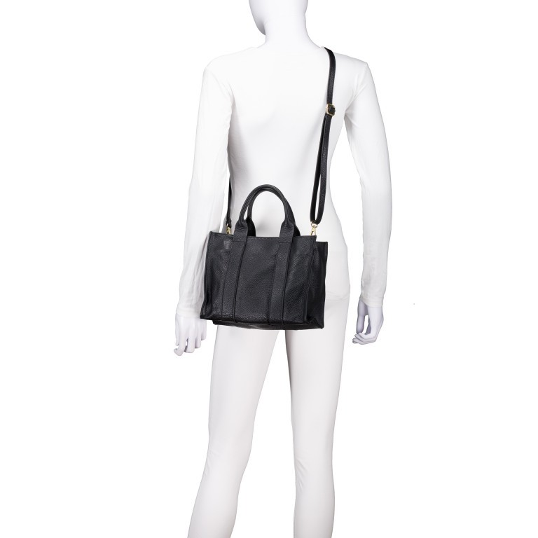 Handtasche Dollaro Book Tote, Marke: Hausfelder Manufaktur, Abmessungen in cm: 26x19x11, Bild 6 von 7