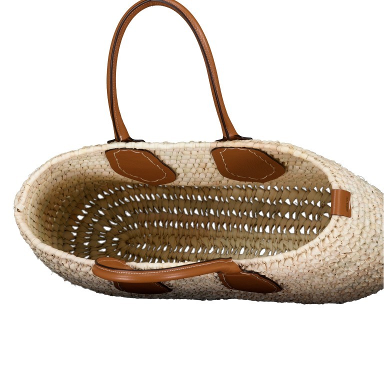 Korbtasche Palimito-Dalia Lola, Farbe: cognac, beige, Marke: Abro, Abmessungen in cm: 40x28.5x14, Bild 5 von 5