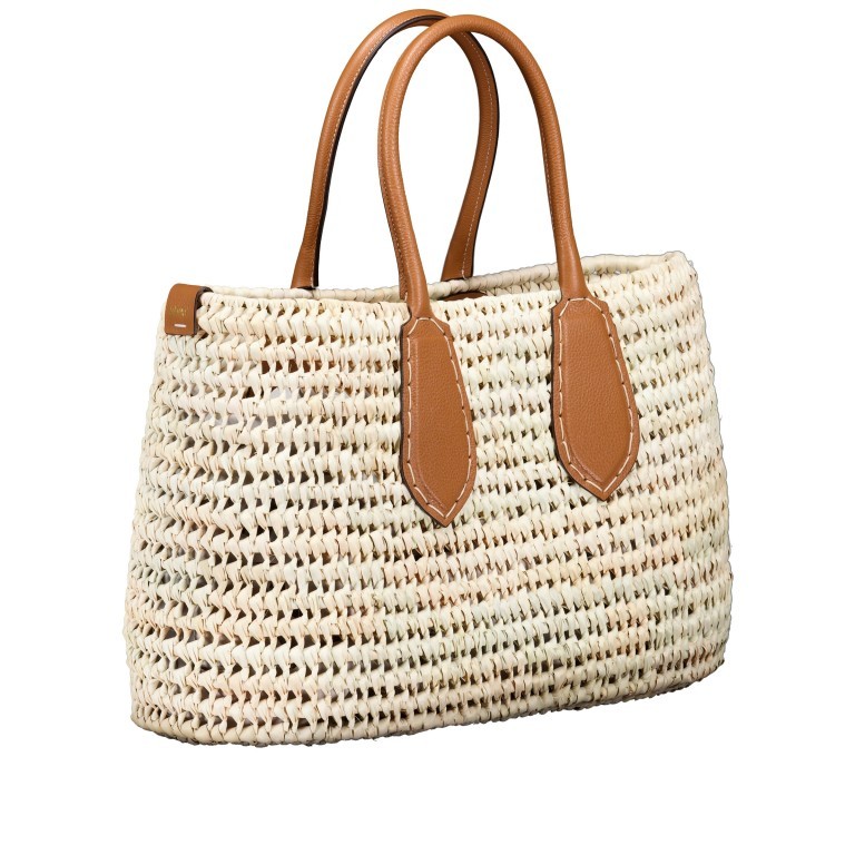 Korbtasche Palimito-Dalia Lola, Farbe: cognac, beige, Marke: Abro, Abmessungen in cm: 40x28.5x14, Bild 2 von 5