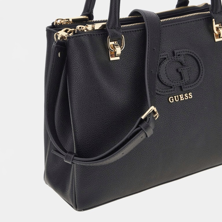 Handtasche Calebra, Farbe: schwarz, cognac, Marke: Guess, Abmessungen in cm: 30x23x11.5, Bild 7 von 7