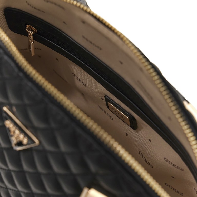 Handtasche Everlee, Farbe: schwarz, weiß, Marke: Guess, Abmessungen in cm: 25.5x20x11, Bild 7 von 8