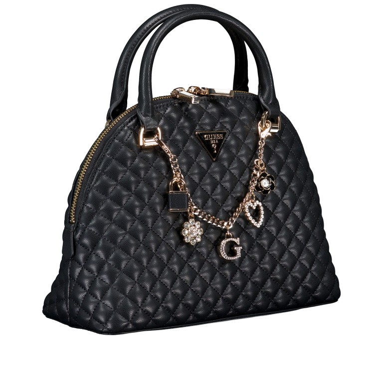 Handtasche Everlee, Farbe: schwarz, weiß, Marke: Guess, Abmessungen in cm: 25.5x20x11, Bild 2 von 8