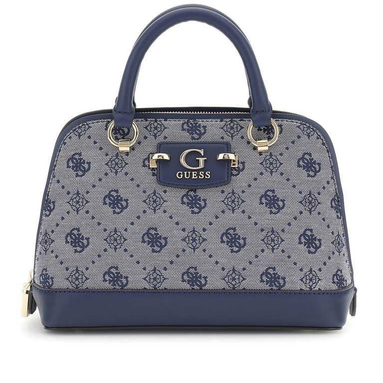Handtasche Neda 4G-Logo Peony, Farbe: blau/petrol, braun, Marke: Guess, Abmessungen in cm: 25x19.5x11, Bild 1 von 7