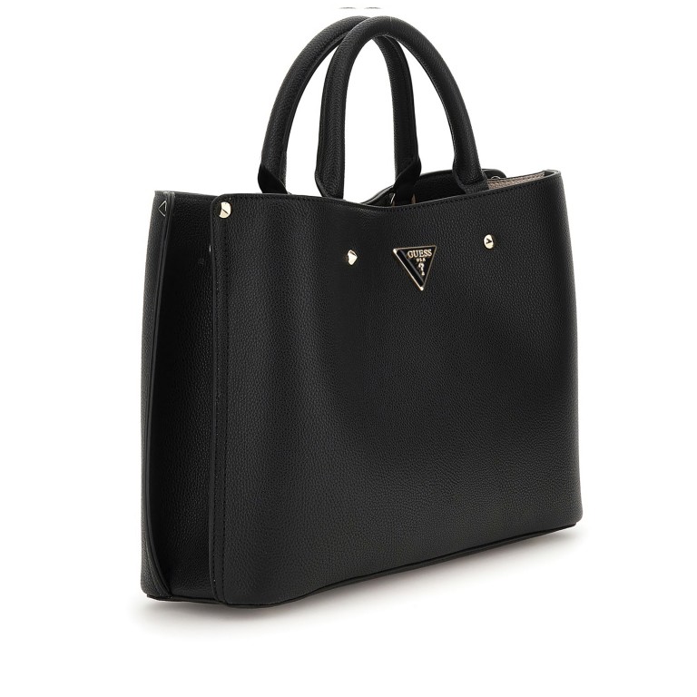 Handtasche Meridian II, Farbe: schwarz, taupe/khaki, Marke: Guess, Abmessungen in cm: 30x24.5x10.5, Bild 2 von 8