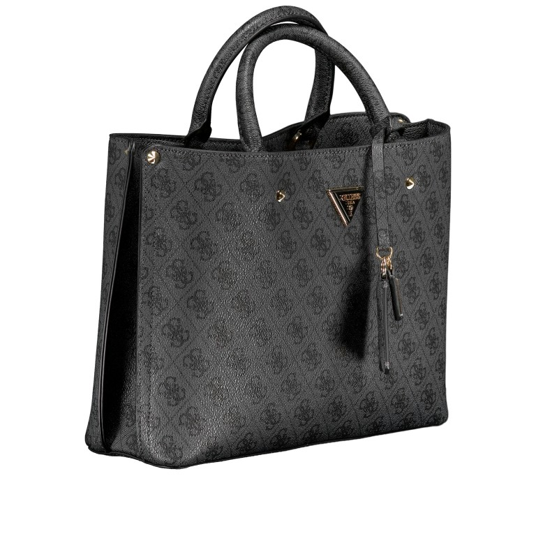 Handtasche Meridian II 4G-Logo, Farbe: anthrazit, braun, Marke: Guess, Abmessungen in cm: 30x25x10, Bild 2 von 8