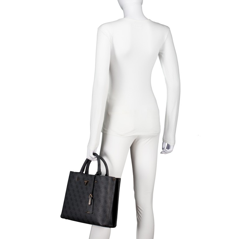 Handtasche Meridian II 4G-Logo Latte, Farbe: braun, Marke: Guess, EAN: 0190231967477, Abmessungen in cm: 30x25x10, Bild 4 von 8