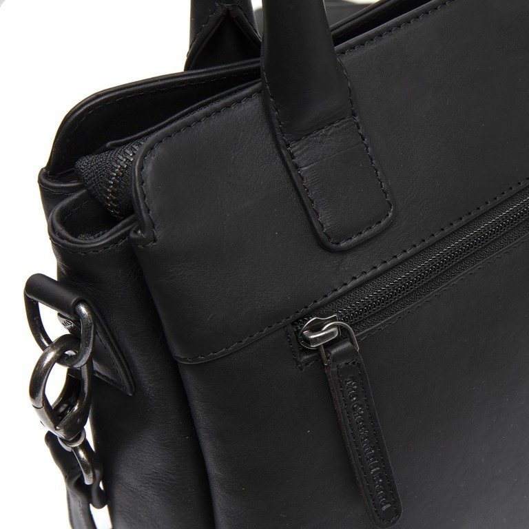 Handtasche Hermosa, Farbe: schwarz, cognac, Marke: The Chesterfield Brand, Abmessungen in cm: 26x22.5x11, Bild 8 von 9