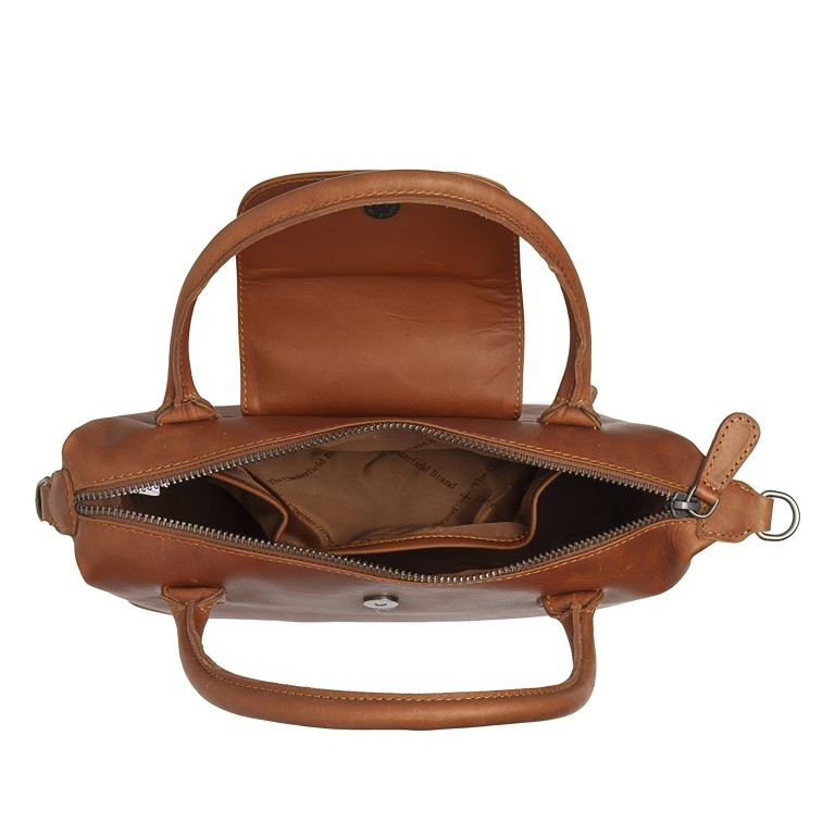 Handtasche Hockney, Farbe: schwarz, cognac, Marke: The Chesterfield Brand, Abmessungen in cm: 23.5x14.5x8, Bild 6 von 8