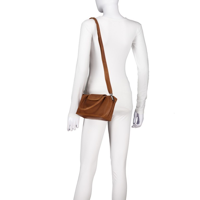 Handtasche Hockney, Farbe: schwarz, cognac, Marke: The Chesterfield Brand, Abmessungen in cm: 23.5x14.5x8, Bild 3 von 8