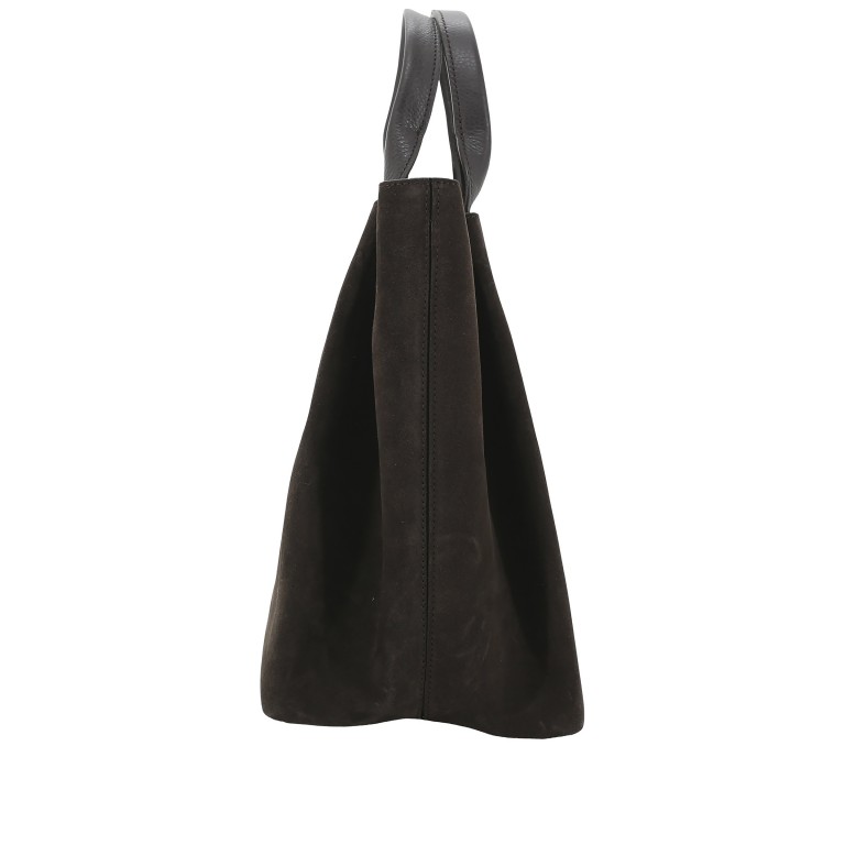 Handtasche Suede Shopper Essential Medium, Farbe: braun, cognac, Marke: Abro, Abmessungen in cm: 32x32x18, Bild 3 von 9