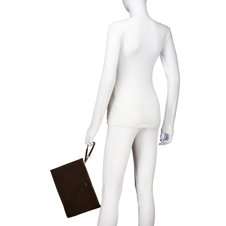 Handtasche Suede Shopper Essential Medium Camel, Farbe: cognac, Marke: Abro, EAN: 4067278767390, Abmessungen in cm: 32x32x18, Bild 9 von 9