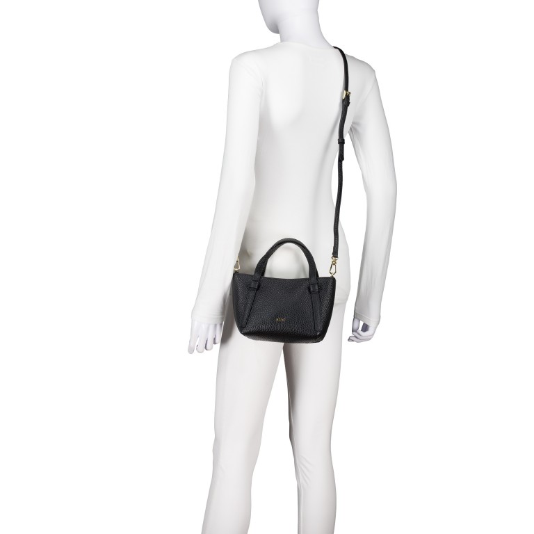 Tasche Tekla Cosmo Mini, Farbe: schwarz, taupe/khaki, Marke: Abro, Abmessungen in cm: 15.5x13x11, Bild 7 von 8