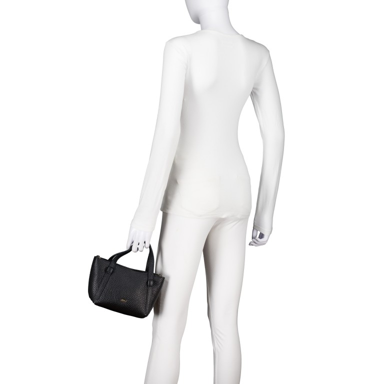 Tasche Tekla Cosmo Mini, Farbe: schwarz, taupe/khaki, Marke: Abro, Abmessungen in cm: 15.5x13x11, Bild 5 von 8