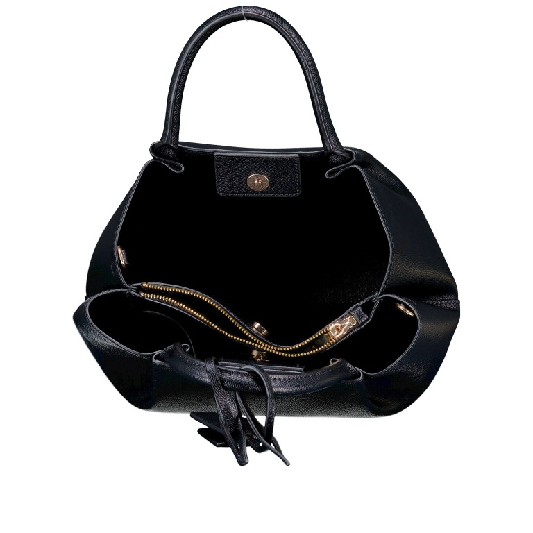 Handtasche Amorette, Farbe: schwarz, beige, Marke: Guess, Abmessungen in cm: 21x22x14, Bild 7 von 7