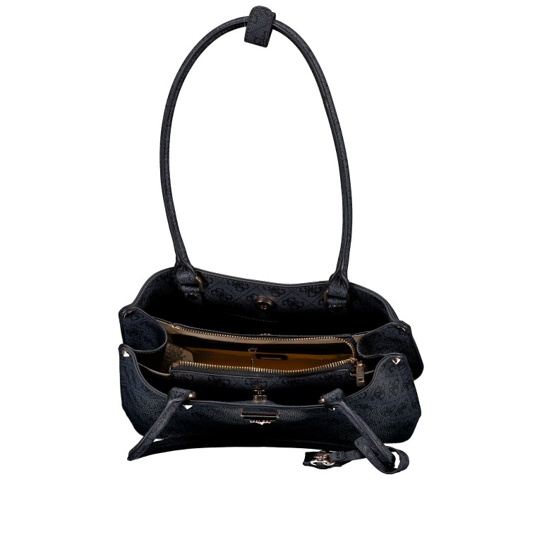 Shopper Meridian II 4G-Logo, Farbe: anthrazit, braun, Marke: Guess, Abmessungen in cm: 29.5x16.6x9.2, Bild 5 von 5