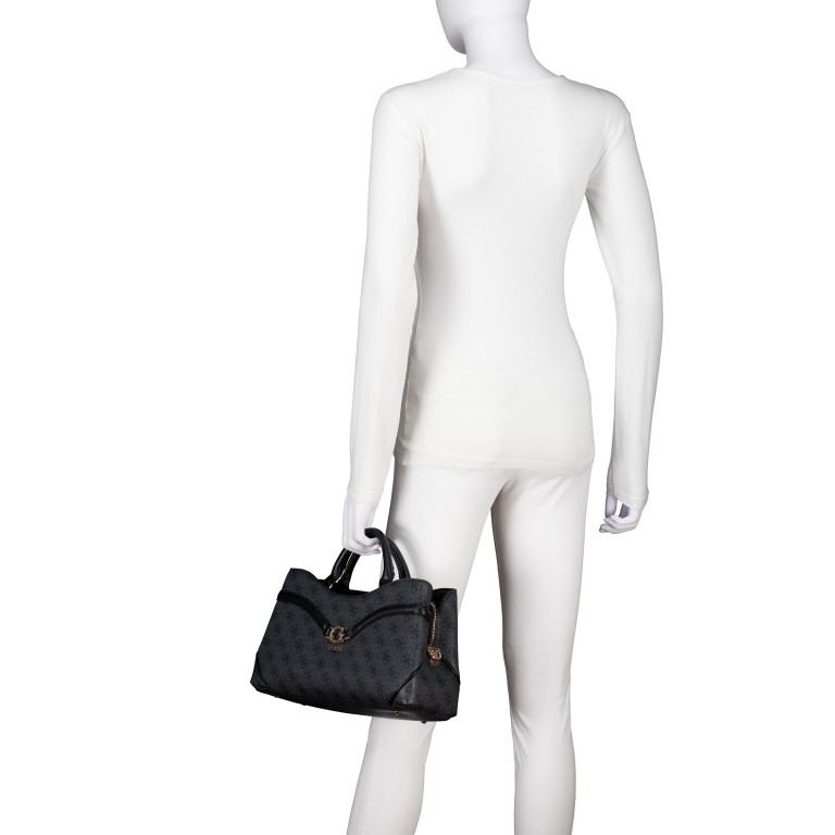 Handtasche Dea 4G-Logo, Farbe: anthrazit, braun, Marke: Guess, Abmessungen in cm: 32.5x19x11, Bild 4 von 7