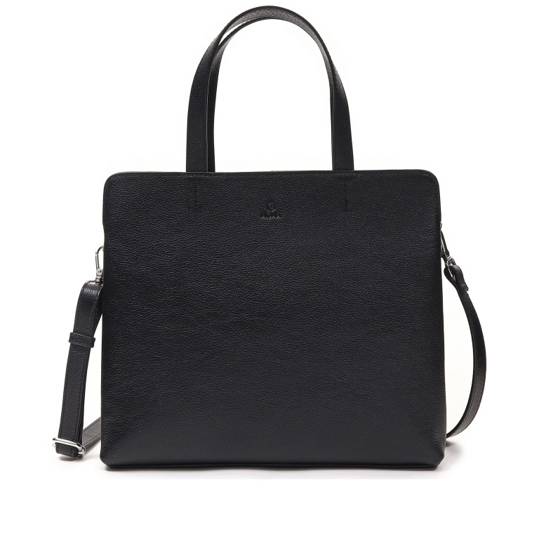 Handtasche Riva Pil, Farbe: schwarz, braun, Marke: Adax, Abmessungen in cm: 30x25x10, Bild 1 von 4