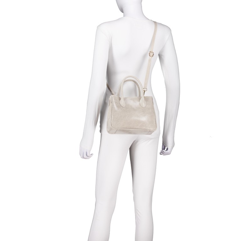 Handtasche Elefante, Farbe: beige, Marke: Hausfelder Manufaktur, Abmessungen in cm: 23x17.5x10, Bild 6 von 7