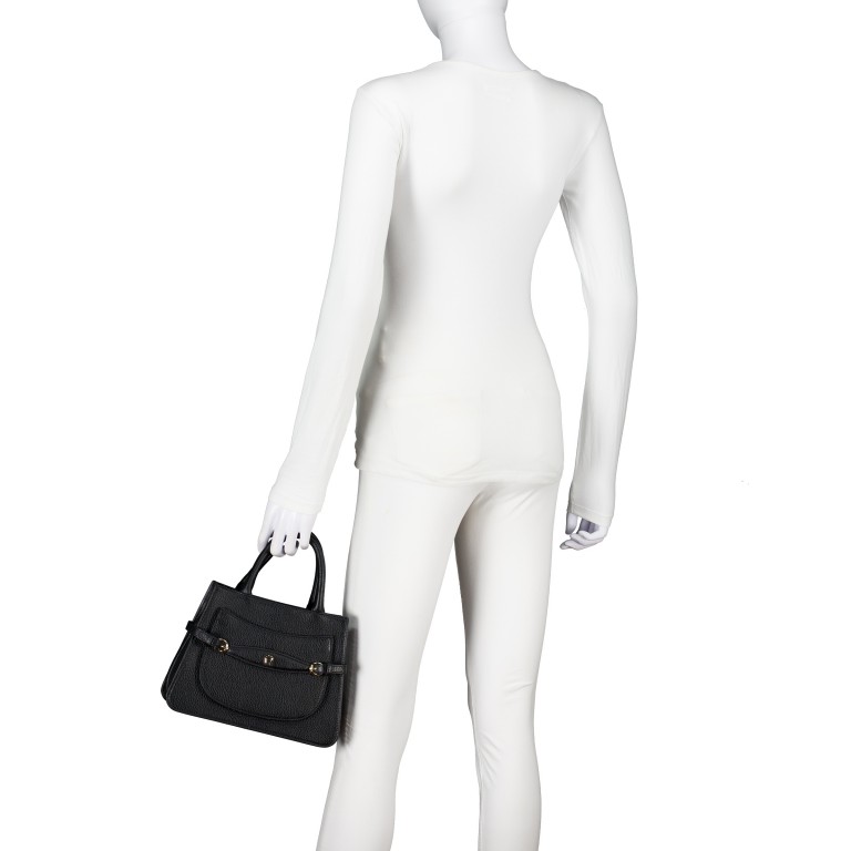 Handtasche Cavallo M, Farbe: schwarz, braun, Marke: AIGNER, Abmessungen in cm: 25x19x8.5, Bild 4 von 7