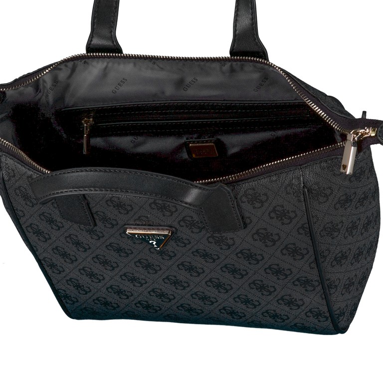 Handtasche Follie Travel 4G-Logo, Farbe: anthrazit, braun, Marke: Guess, Abmessungen in cm: 23x23x14, Bild 6 von 6