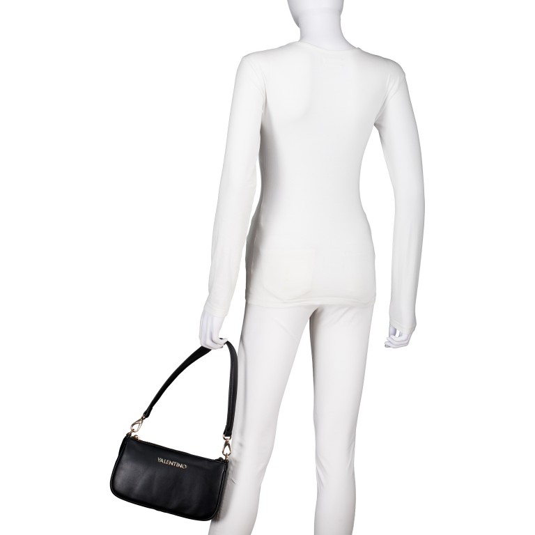 Umhängetasche Clio Relove Recycle, Farbe: schwarz, beige, Marke: Valentino Bags, Abmessungen in cm: 26x14x5, Bild 4 von 8