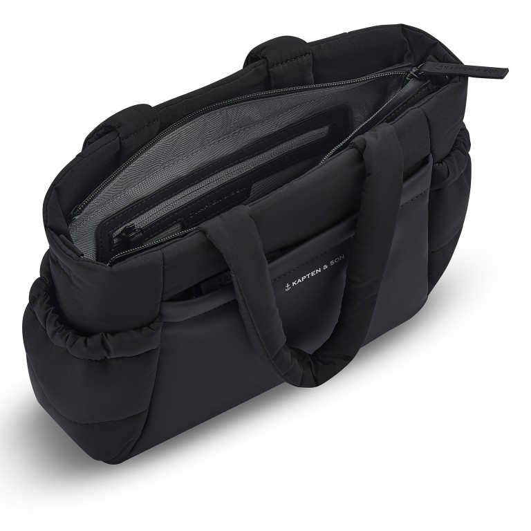 Handtasche Hellvi Cloud S, Farbe: schwarz, beige, Marke: Kapten & Son, Abmessungen in cm: 33.5x25.5x5.5, Bild 8 von 13