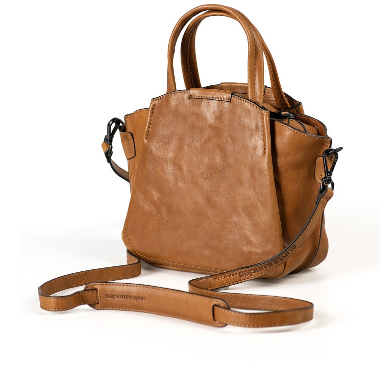 Handtasche Grandma's Luxury Club Mrs. Plum Crumble, Farbe: schwarz, grau, cognac, Marke: Aunts & Uncles, Abmessungen in cm: 29x20x11, Bild 3 von 7