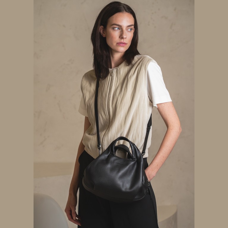 Handtasche Philocalists Beauty, Farbe: schwarz, rot/weinrot, beige, Marke: Aunts & Uncles, Abmessungen in cm: 29x19x12, Bild 5 von 9